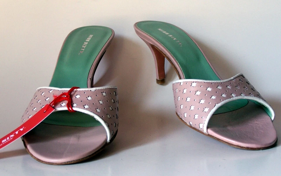 MISS SIXTY Women, high-end, Italian designer brand, genuine leather mules 8 - Image 4 of 4