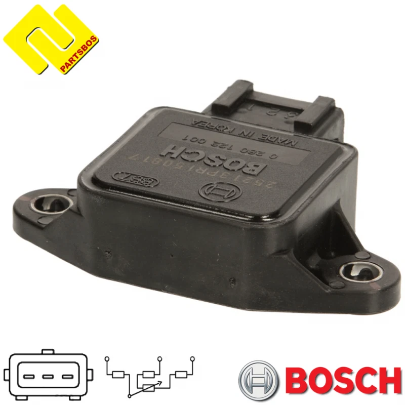 SENSOR DE POSICIÓN DEL ACELERADOR BOSCH 0280122001, para FIAT, PSA, RENAULT, IVECO, PORSCHE Foto 3 de 4