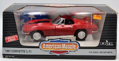 Die Cast '' 1967 Corvette L 71 '' Amerikanische Muscle Ertle 1/18 ( Asst