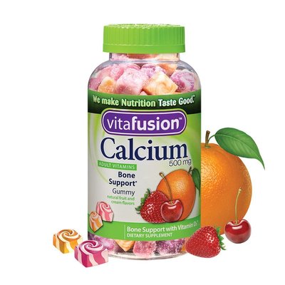Vitafusion Calcium Gummy Vitamins For Adults, 500 mg 100 Count