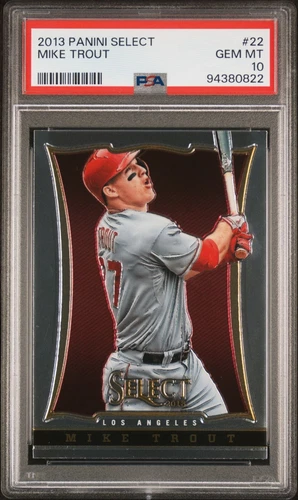 2013 PANINI SELECT MIKE TROUT #22 PSA 10 GEM MINT ANGELS