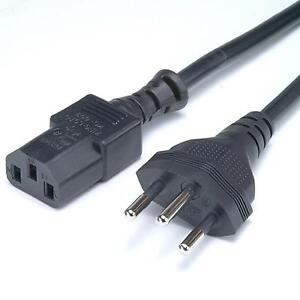 Power Extension Cable IEC C14 Male Plug to IEC C19 Female Socket 2m 2 metres 