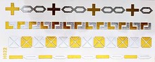 Tattoo Gold Silver Temporary One-Time Flash Sticker Bracelet Chain Set 4pcs