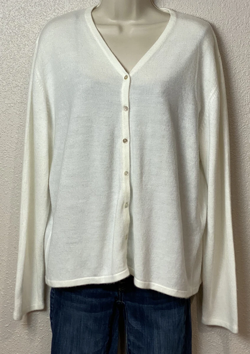 Long white cardigan sweater outlet