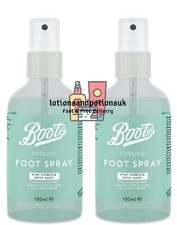 2 x Boots REVIVING Foot Spray Medicated and Antiseptic 150ML 
