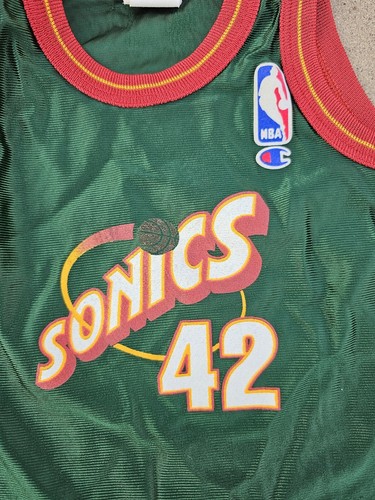Vintage Infant Champion Seattle Supersonics Vin Baker Jersey Size 12 Months - Picture 2 of 7