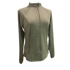 Medium RBX Women's New Olive Green Full Zip Activewear Jacket