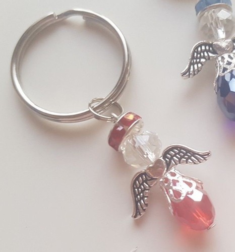 Guardian Angel Keyring∞Handmade∞Loved One∞8 Colours∞Glass Beads∞Gift Wrapped - 第 8/15 張圖片