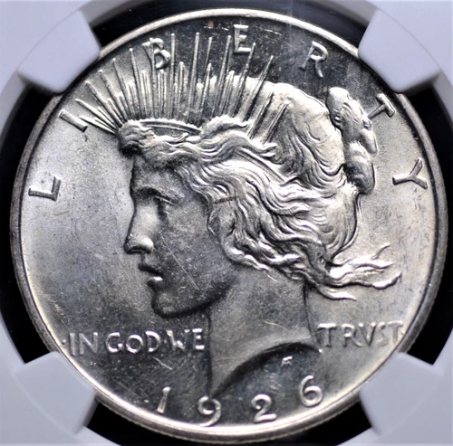 1926 D PEACE DOLLAR NGC MS 62 LUSTER, STRIKE, AND APPEAL OF A HIGHER GRADE AND A