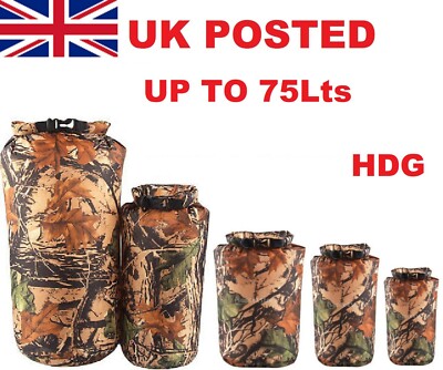CAMO DRY BAG WATERPROOF ARMY TA CADET SCOUT CAMP