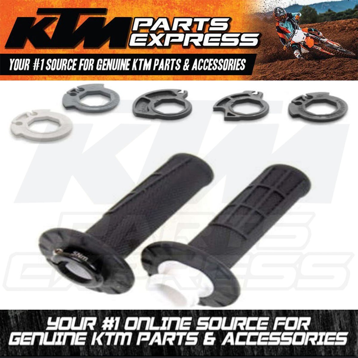 NEW KTM HUSQVARNA GRIP SET BLACK 125 250 300 350 450 2023 2024