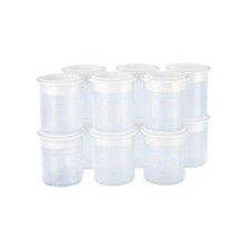 Svendita Magazzino PacoJet Set di 12 Bicchieri Pacossier in Plastica con Coperchio