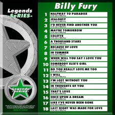 BILLY FURY LEGENDS SERIES VOL-30 KARAOKE CD G NEW IN PLASTIC /PRINT