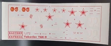 Eastern Express | No. ? | 1:72 Yakovlev Yak-9 Decals