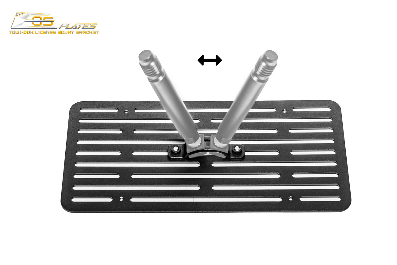 EOS Plate For 10-15 Ferrari 458 Italia Full Sized Front Tow Hook License Bracket