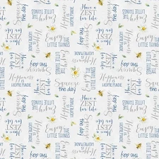 Wilmington Prints - Zest For Life - Word Toss - Gray, Fabric BTY
