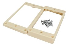 Plastic Mounting Rings for Humbuckers Flat - Light Cream