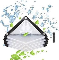 Transparente Wasserdichte Plane Mit öSen 3X3M - Abdeckplane FüR GartenmöBel