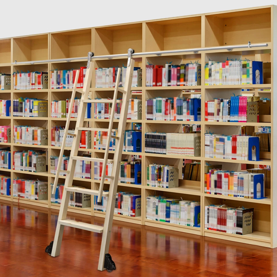 Kit de herrajes para orugas de biblioteca rodante deslizante resistente a prueba de óxido de 3M/10 ft Foto 4 de 4