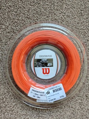Wilson Sensation Plus Multifilament Tennissaite 200m Rolle 17g 1,28mm UVP 145£ 