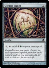 1 x Golgari Signet - Commander 2011 - Moderate Play - MTG