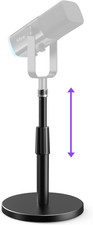Desktop Microphone Stand, Heavy-Duty Metal Adjustable Table Mic Stand with 5/8"