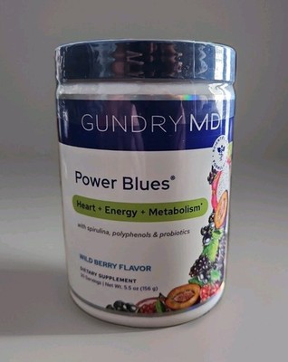 Gundry MD Power Blues With Spirulina, Polyphenols & Probiotics Wild Berry