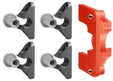 Button Fix Type 2 Compact Push On Bracket Connecting 90º Degree Panel Fixings x4