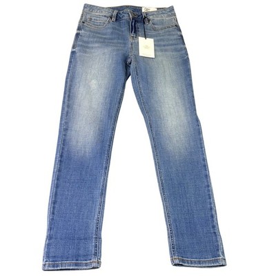 Cosmic Blue Love Womens 26 Petite Blue Skinny Jeans Tainted Love Stretch NWT