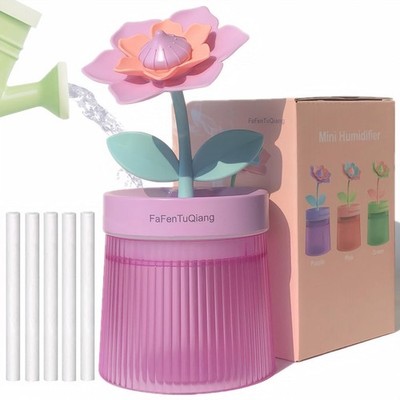 Desk Mini Humidifier,Personal Small Humidifier Diffuser 260ml Portable,Cute,F...