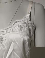 Robe Chemise Dolce & Gabbana En Soie Et Dentelle - Modèle Nude/ivoire Taille XL