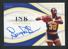 2022-23 GEORGE MCGINNIS 01/10 AUTO PANINI IMMACULATE COLLECTION INK AUTOGRAPHS