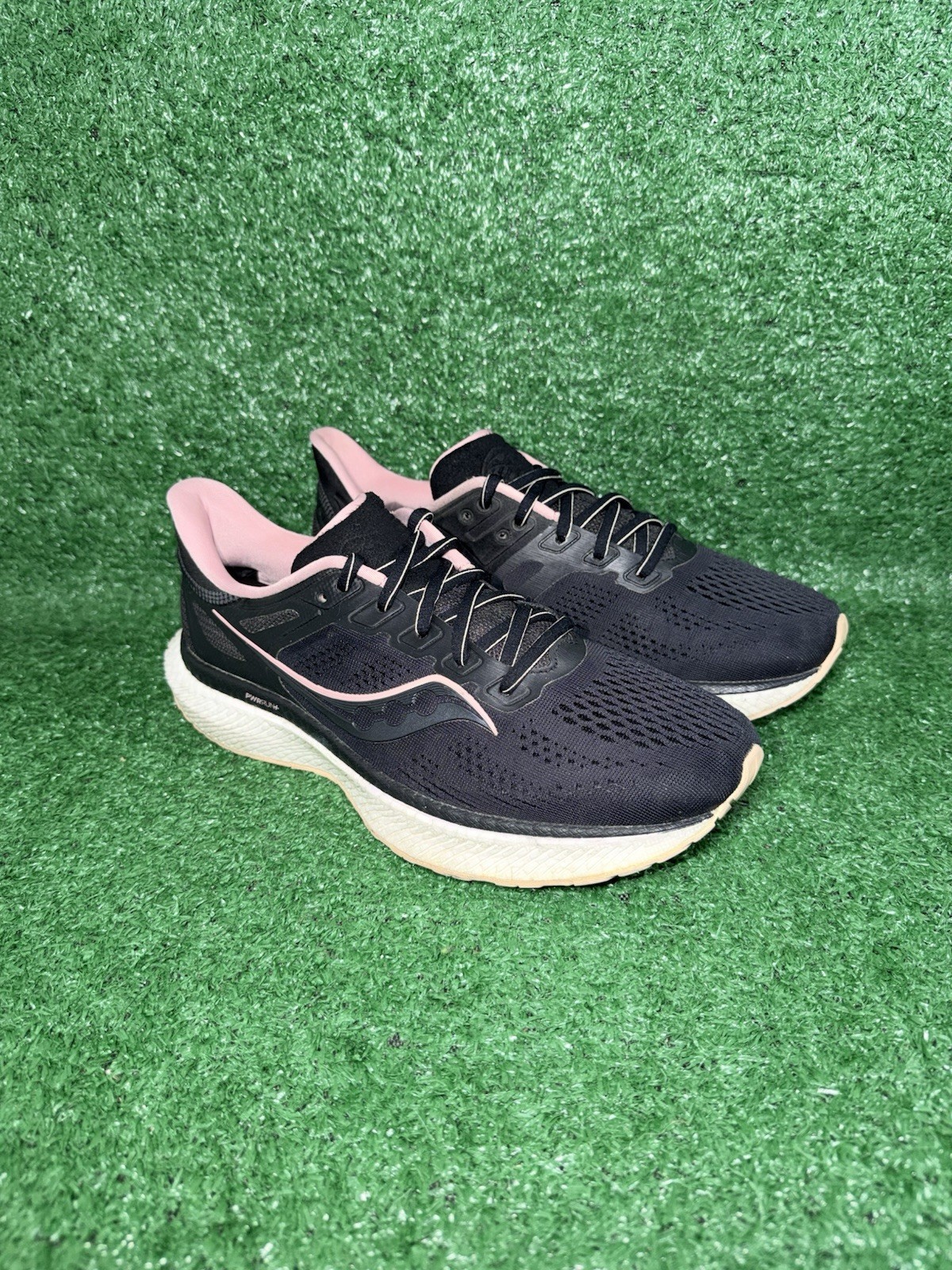 Saucony Women's Hurricane 23 Black Pink Running Shoes Athletic Sneakers Size 9 thumbnail 2