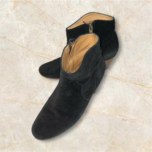 ISABEL MARANT ETOILE Suede Ankle Western Boots 24cm - Picture 2 of 9