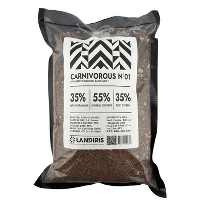 Carnivorous Plant Soil | Venus Flytrap & Pitcher Bog Mix | Peat & Silica | 2QT