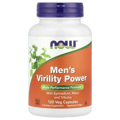 Now Foods Men s Virility Power 120 Veg Capsules GMP Quality Assured, Vegan,