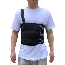Rib Belt Chest Binder for Broken Injury Ribs Elastic Rib Brace Compression Su
