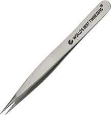 Splinter Out Needle Nose Tweezers - High Precision Fine Point Stainless Steel fo