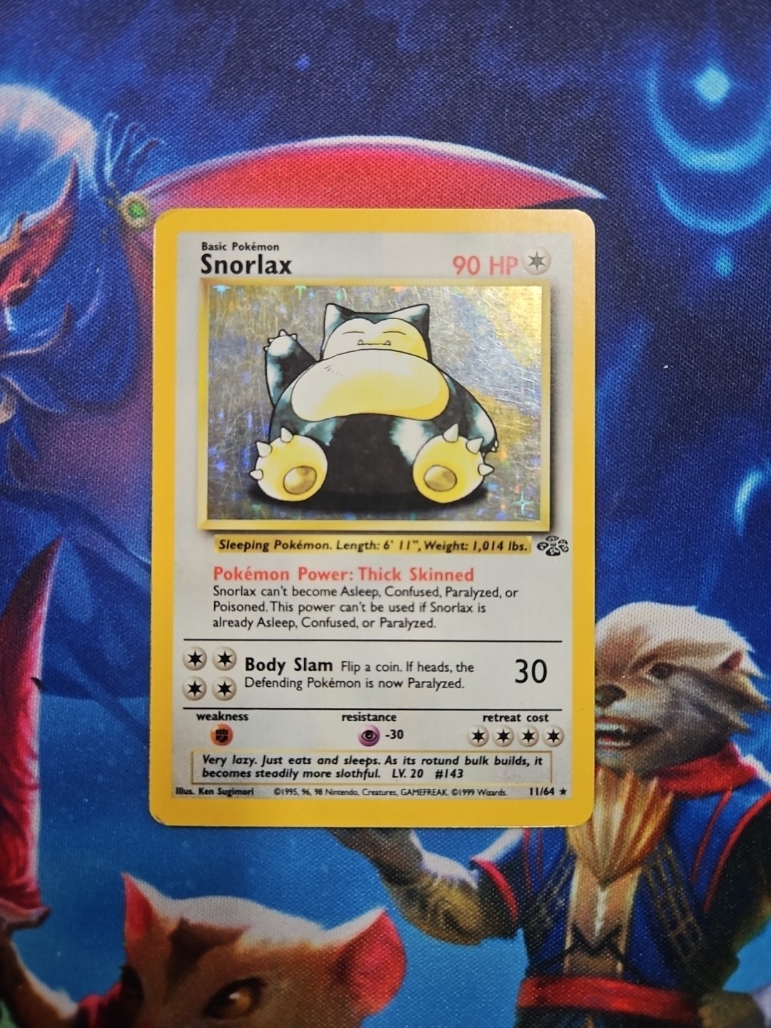 Pokémon Snorlax TCG Jungle 11/64 Holo Rare Unlimited MP