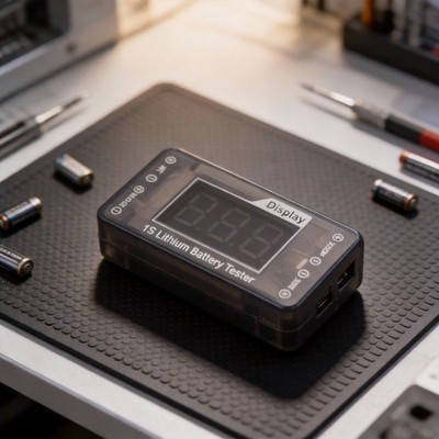 AOK-041 1S Spannungsprüfer für LiPo LiFe und Hochvolt LiHV Akkupacks
