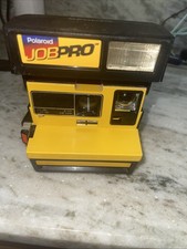 Vintage Polaroid Job Pro 2 Instant Film Camera 600 with Strap Black/Yellow