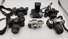  LOT OF 6 Assorted 35mm Film Cameras  See Description