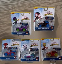 NIP Disney Jr Marvel Spidey His Amazing Friends Metal Car Vehicles Set of 5