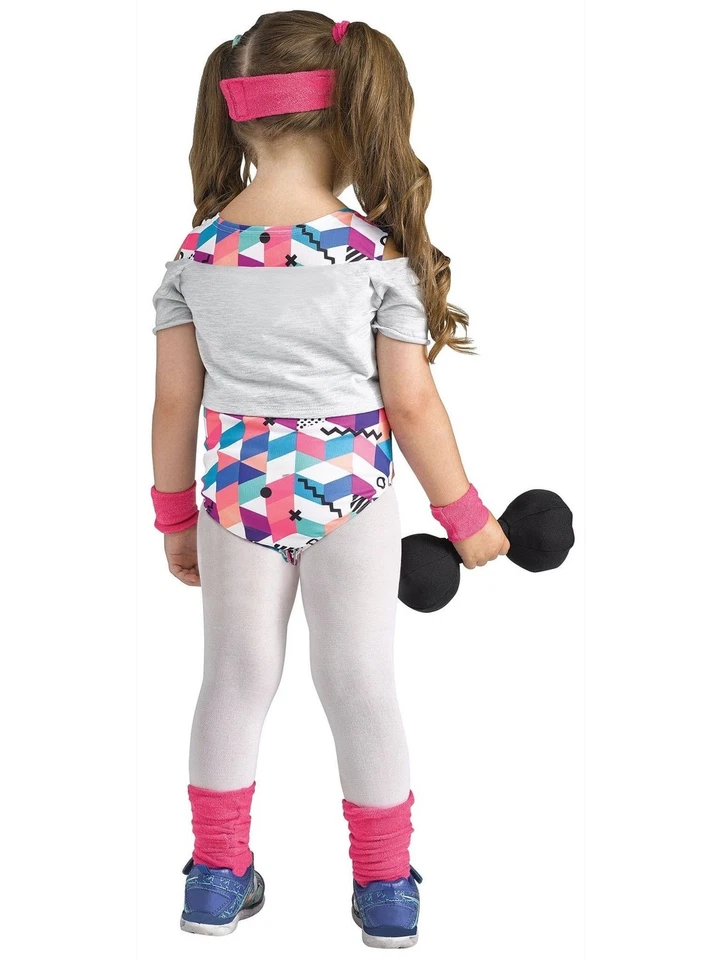 Li'l Fit Miss 1980s Aerobics Workout Book Week Toddler Girls Costume 3T-4T - Image 2 of 2