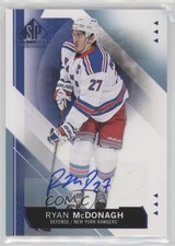2015-16 SP Game-Used Blue Auto Ryan McDonagh #55 Auto g3b