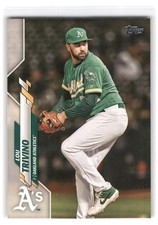 Lou Trivino 2020 Topps Baseball #587 Oakland Athletics