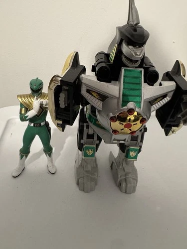 VINTAGE 1993 Bandai Mighty Morphin Power Rangers DRAGONZORD W Green Ranger