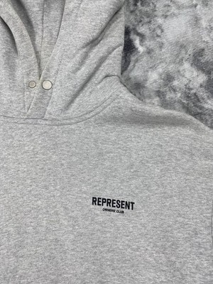 Represent Owners Club Hoodie Big Logo Men Size M Gray | eBay