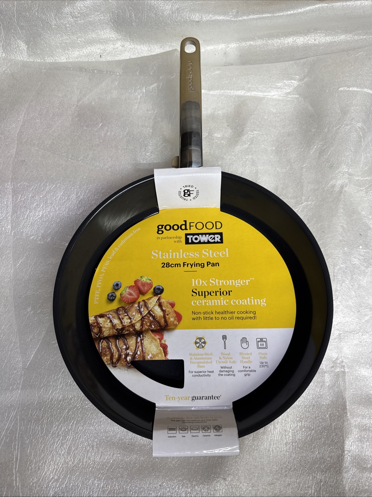 Good Food 28cm Frying Pan GF900272 Stainless Steel