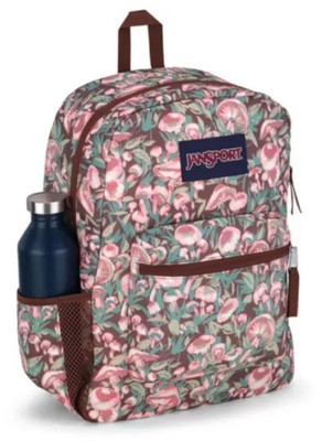 JanSport Cross Town Painterly Plus Mushrooms Backpack 15'' Padded Laptop Sleeve